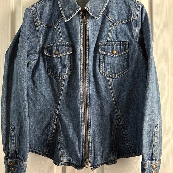 Original Arizona Jean Co Women's Denim Top Zippers 100% Cotton Size XL NWOT - Picture 11 of 13